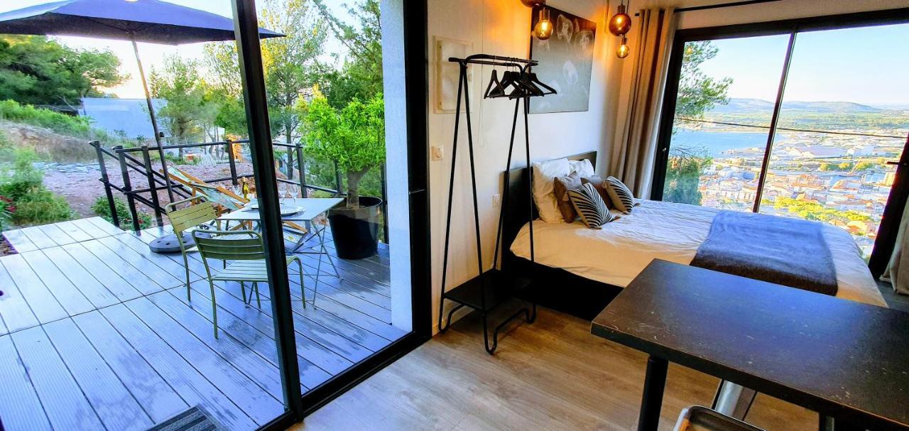 Le Rouquier Studio Terrasse, Vue Exceptionnelle, Climatisation Сет Екстериор снимка